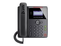 Poly Edge B10 - Téléphone VoIP avec ID d'appelant/appel en instance - à 5 voies capacité d'appel - SIP, SDP - 8 lignes - noir 84C19AA#ABB