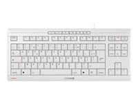CHERRY STREAM TKL - Clavier - USB - AZERTY - Français - commutateur : CHERRY SX - gris pâle JK-8600FR-0