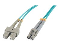MCL - Câble réseau - LC multi-mode (M) pour SC multi-mode (M) - 0.5 m - fibre optique - 50 / 125 microns - OM3 - sans halogène FJOM3/SCLC-0.5M