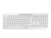 CHERRY STREAM - Clavier - USB - QWERTY - US avec le symbole de l'euro - commutateur : CHERRY SX - blanc grisé JK-8500EU-0