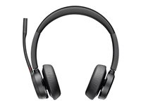 Poly Voyager 4320-M - Voyager 4300 UC series - micro-casque - sur-oreille - Bluetooth - sans fil, filaire - USB-C - noir - certifié Zoom, Certifié pour Microsoft Teams 77Z30AA