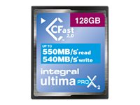 Integral UltimaPro X2 - Carte mémoire flash - 128 Go - 3600x - CFast 2.0 INCFA128G-550/540