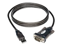 Tripp Lite 5ft USB to Serial Adapter Cable USB-A to DB9 RS-232 M/M 5' - Adaptateur série - USB - RS-232 - noir U209-000-R